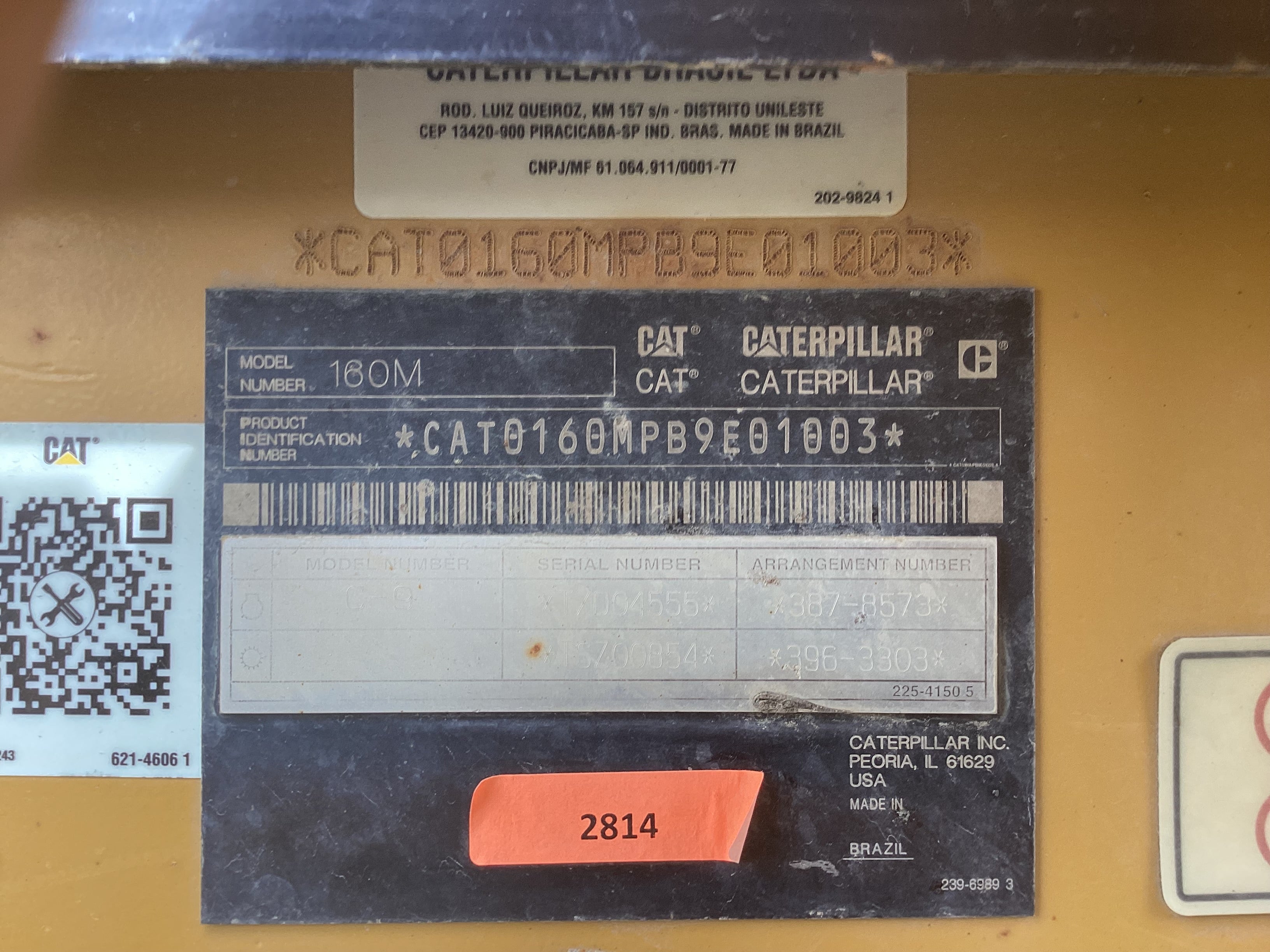 2014 Caterpillar 160M Motor Grader