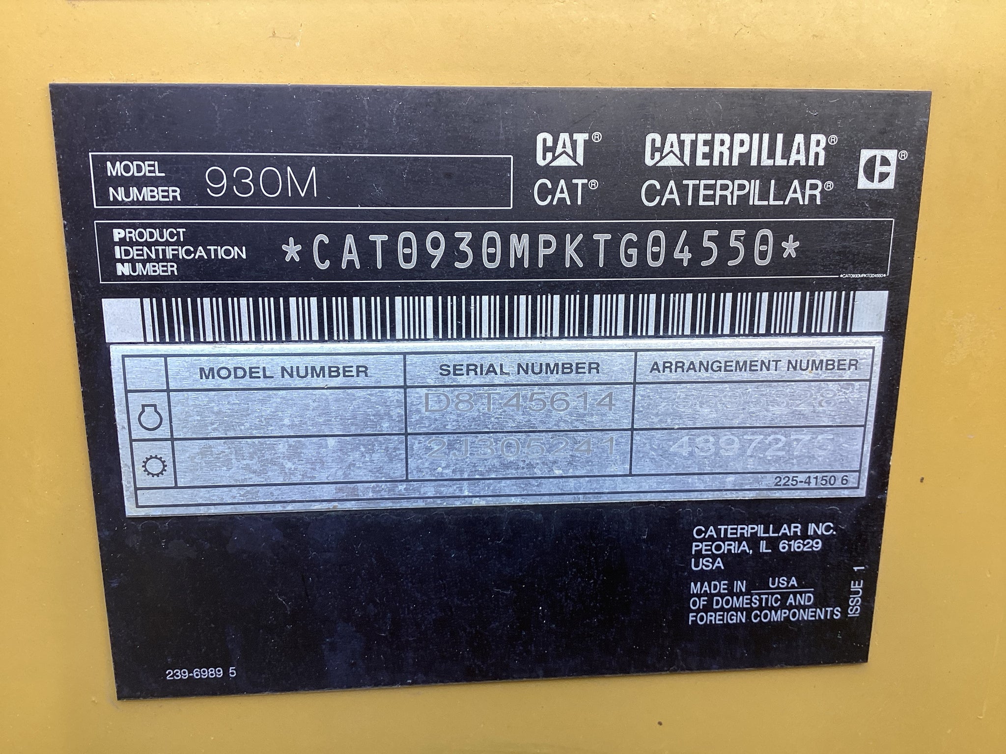2019 Caterpillar 930M Small Wheel Loader